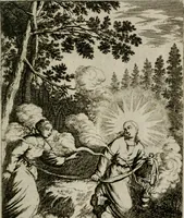 Picture 1 of 42 from Jesus en de ziel : een geestelycke spiegel voor 't gemoed : bestaande uyt veertig aangename en stichtelyke sinne-beelden : vervat in drie deelen (1696), leaf 8