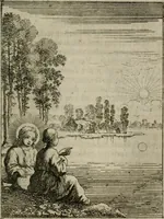 Picture 22 of 42 from Jesus en de ziel : een geestelycke spiegel voor 't gemoed : bestaande uyt veertig aangename en stichtelyke sinne-beelden : vervat in drie deelen (1696), leaf 92
