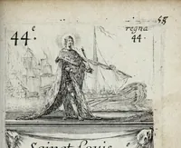 Picture 10 of 14 from Jeux historiques des rois de France, reines renommées, géographie et métamorphose (1698), leaf 139