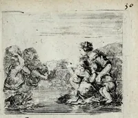 An illustration from Jeux historiques des rois de France, reines renommées, géographie et métamorphose (1698)
