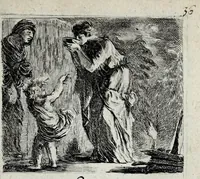 An illustration from Jeux historiques des rois de France, reines renommées, géographie et métamorphose (1698)
