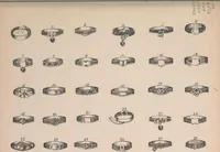An illustration from The jewellers' book of patterns in hair work : containing a great variety of copper-plate engravings of devices and patterns in hair; suitable for mourning jewellery, brooches, rings, guards, alberts, necklets, lockets, bracelets, miniatures, studs, links, earrings, &c. &c. &c (1864)