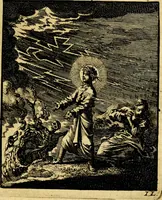 An illustration from Jezus en de ziel : een geestelyke spiegel voor't gemoed, bestaande in veertig aangenaame en stichtelyke zinnebeelden (1714)