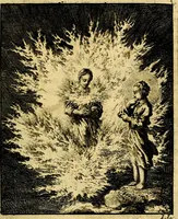 An illustration from Jezus en de ziel : een geestelyke spiegel voor't gemoed, bestaande in veertig aangenaame en stichtelyke zinnebeelden (1714)
