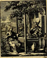 Picture 3 of 40 from Jezus en de ziel : een geestelyke spiegel voor't gemoed, bestaande in veertig aangenaame en stichtelyke zinnebeelden (1714), leaf 16