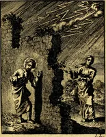 An illustration from Jezus en de ziel : een geestelyke spiegel voor't gemoed, bestaande in veertig aangenaame en stichtelyke zinnebeelden (1714)