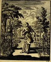 An illustration from Jezus en de ziel : een geestelyke spiegel voor't gemoed, bestaande in veertig aangenaame en stichtelyke zinnebeelden (1714)