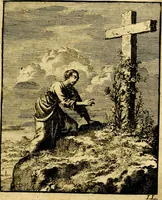 An illustration from Jezus en de ziel : een geestelyke spiegel voor't gemoed, bestaande in veertig aangenaame en stichtelyke zinnebeelden (1714)