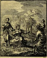An illustration from Jezus en de ziel : een geestelyke spiegel voor't gemoed, bestaande in veertig aangenaame en stichtelyke zinnebeelden (1714)