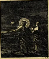 An illustration from Jezus en de ziel : een geestelyke spiegel voor't gemoed, bestaande in veertig aangenaame en stichtelyke zinnebeelden (1714)