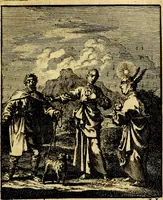 An illustration from Jezus en de ziel : een geestelyke spiegel voor't gemoed, bestaande in veertig aangenaame en stichtelyke zinnebeelden (1714)