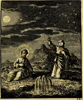An illustration from Jezus en de ziel : een geestelyke spiegel voor't gemoed, bestaande in veertig aangenaame en stichtelyke zinnebeelden (1714)