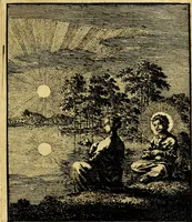 An illustration from Jezus en de ziel : een geestelyke spiegel voor't gemoed, bestaande in veertig aangenaame en stichtelyke zinnebeelden (1714)