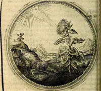 An illustration from Joachimi Camerarii Symbolorum et emblematum, centuriae quatuor .. (1668)