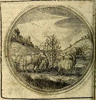 An illustration from Joachimi Camerarii Symbolorum et emblematum, centuriae quatuor .. (1668)