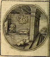An illustration from Joachimi Camerarii Symbolorum et emblematum, centuriae quatuor .. (1668)