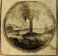 An illustration from Joachimi Camerarii Symbolorum et emblematum, centuriae quatuor .. (1668)