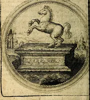 An illustration from Joachimi Camerarii Symbolorum et emblematum, centuriae quatuor .. (1668)