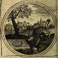 An illustration from Joachimi Camerarii Symbolorum et emblematum, centuriae quatuor .. (1668)