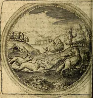 An illustration from Joachimi Camerarii Symbolorum et emblematum, centuriae quatuor .. (1668)