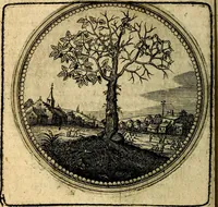 An illustration from Joachimi Camerarii Symbolorum et emblematum, centuriae quatuor .. (1668)