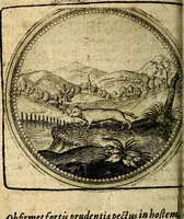 An illustration from Joachimi Camerarii Symbolorum et emblematum, centuriae quatuor .. (1668)