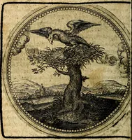 An illustration from Joachimi Camerarii Symbolorum et emblematum, centuriae quatuor .. (1668)