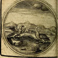 An illustration from Joachimi Camerarii Symbolorum et emblematum, centuriae quatuor .. (1668)