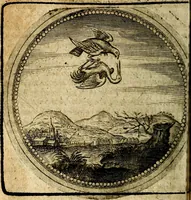 An illustration from Joachimi Camerarii Symbolorum et emblematum, centuriae quatuor .. (1668)