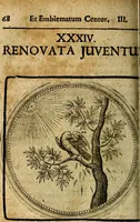 Picture 232 of 398 from Joachimi Camerarii Symbolorum et emblematum, centuriae quatuor .. (1668), leaf 485