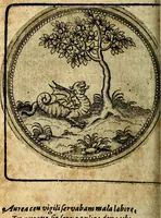 An illustration from Joachimi Camerarii Symbolorum et emblematum, centuriae quatuor .. (1668)