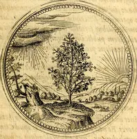 Picture 106 of 302 from Joachimi Camerarii Symbolorvm et emblematvm centvriæ tres. I. Ex herbis & stirpibus. II. Ex animalibus quadrupedibus. III. Ex volatilibus & insectis. Accessit noviter centvria IV. Ex aquatilibus & reptilibus. Cvm figvris æneis (1605), leaf 138