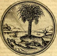 Picture 15 of 302 from Joachimi Camerarii Symbolorvm et emblematvm centvriæ tres. I. Ex herbis & stirpibus. II. Ex animalibus quadrupedibus. III. Ex volatilibus & insectis. Accessit noviter centvria IV. Ex aquatilibus & reptilibus. Cvm figvris æneis (1605), leaf 22