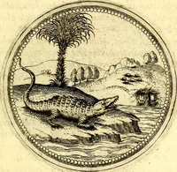 Picture 299 of 302 from Joachimi Camerarii Symbolorvm et emblematvm centvriæ tres. I. Ex herbis & stirpibus. II. Ex animalibus quadrupedibus. III. Ex volatilibus & insectis. Accessit noviter centvria IV. Ex aquatilibus & reptilibus. Cvm figvris æneis (1605), leaf 402