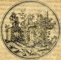 An illustration from Joachimi Camerarii Symbolorvm et emblematvm centvriæ tres. I. Ex herbis & stirpibus. II. Ex animalibus quadrupedibus. III. Ex volatilibus & insectis. Accessit noviter centvria IV. Ex aquatilibus & reptilibus. Cvm figvris æneis (1605)