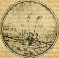 An illustration from Joachimi Camerarii Symbolorvm et emblematvm centvriæ tres. I. Ex herbis & stirpibus. II. Ex animalibus quadrupedibus. III. Ex volatilibus & insectis. Accessit noviter centvria IV. Ex aquatilibus & reptilibus. Cvm figvris æneis (1605)