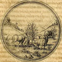 An illustration from Joachimi Camerarii Symbolorvm et emblematvm centvriæ tres. I. Ex herbis & stirpibus. II. Ex animalibus quadrupedibus. III. Ex volatilibus & insectis. Accessit noviter centvria IV. Ex aquatilibus & reptilibus. Cvm figvris æneis (1605)