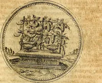 Picture 159 of 591 from Joachimi Camerarii Symbolorvm et emblematvm centvriæ tres. I. Ex herbis & stirpibus. II. Ex animalibus quadrupedibus. III. Ex volatilibus & insectis. Accessit noviter centvria IV. Ex aquatilibus & reptilibus. Cvm figvris æneis (1605), leaf 204