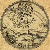 An illustration from Joachimi Camerarii Symbolorvm et emblematvm centvriæ tres. I. Ex herbis & stirpibus. II. Ex animalibus quadrupedibus. III. Ex volatilibus & insectis. Accessit noviter centvria IV. Ex aquatilibus & reptilibus. Cvm figvris æneis (1605)