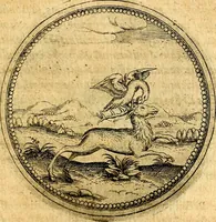 An illustration from Joachimi Camerarii Symbolorvm et emblematvm centvriæ tres. I. Ex herbis & stirpibus. II. Ex animalibus quadrupedibus. III. Ex volatilibus & insectis. Accessit noviter centvria IV. Ex aquatilibus & reptilibus. Cvm figvris æneis (1605)