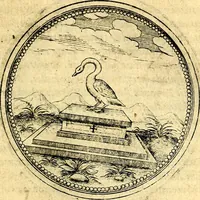 An illustration from Joachimi Camerarii Symbolorvm et emblematvm centvriæ tres. I. Ex herbis & stirpibus. II. Ex animalibus quadrupedibus. III. Ex volatilibus & insectis. Accessit noviter centvria IV. Ex aquatilibus & reptilibus. Cvm figvris æneis (1605)
