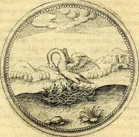An illustration from Joachimi Camerarii Symbolorvm et emblematvm centvriæ tres. I. Ex herbis & stirpibus. II. Ex animalibus quadrupedibus. III. Ex volatilibus & insectis. Accessit noviter centvria IV. Ex aquatilibus & reptilibus. Cvm figvris æneis (1605)