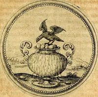 An illustration from Joachimi Camerarii Symbolorvm et emblematvm centvriæ tres. I. Ex herbis & stirpibus. II. Ex animalibus quadrupedibus. III. Ex volatilibus & insectis. Accessit noviter centvria IV. Ex aquatilibus & reptilibus. Cvm figvris æneis (1605)