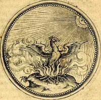An illustration from Joachimi Camerarii Symbolorvm et emblematvm centvriæ tres. I. Ex herbis & stirpibus. II. Ex animalibus quadrupedibus. III. Ex volatilibus & insectis. Accessit noviter centvria IV. Ex aquatilibus & reptilibus. Cvm figvris æneis (1605)