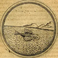 An illustration from Joachimi Camerarii Symbolorvm et emblematvm centvriæ tres. I. Ex herbis & stirpibus. II. Ex animalibus quadrupedibus. III. Ex volatilibus & insectis. Accessit noviter centvria IV. Ex aquatilibus & reptilibus. Cvm figvris æneis (1605)