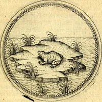 An illustration from Joachimi Camerarii Symbolorvm et emblematvm centvriæ tres. I. Ex herbis & stirpibus. II. Ex animalibus quadrupedibus. III. Ex volatilibus & insectis. Accessit noviter centvria IV. Ex aquatilibus & reptilibus. Cvm figvris æneis (1605)