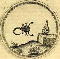 An illustration from Joachimi Camerarii Symbolorvm et emblematvm centvriæ tres. I. Ex herbis & stirpibus. II. Ex animalibus quadrupedibus. III. Ex volatilibus & insectis. Accessit noviter centvria IV. Ex aquatilibus & reptilibus. Cvm figvris æneis (1605)