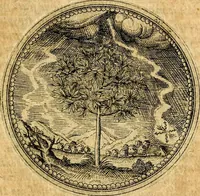 An illustration from Joachimi Camerarii Symbolorvm et emblematvm centvriæ tres. I. Ex herbis & stirpibus. II. Ex animalibus quadrupedibus. III. Ex volatilibus & insectis. Accessit noviter centvria IV. Ex aquatilibus & reptilibus. Cvm figvris æneis (1605)