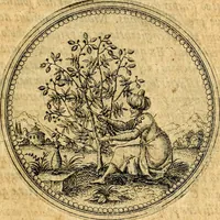 Picture 62 of 591 from Joachimi Camerarii Symbolorvm et emblematvm centvriæ tres. I. Ex herbis & stirpibus. II. Ex animalibus quadrupedibus. III. Ex volatilibus & insectis. Accessit noviter centvria IV. Ex aquatilibus & reptilibus. Cvm figvris æneis (1605), leaf 86