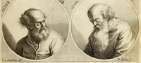Picture 23 of 42 from Joachimi de Sandrart ... Academia nobilissimæ artis pictoriæ. : Sive Dē veris & genuinis hujusdem proprietatibus, theorematibus, secretis atque requisitis aliis ... instructio fundamentalis ... : Unà cum artificum tam Ægyptiorum, Græcorum & Romanorum; quàm Italorum, Gallorum, Anglorum, Germanorum, Belgarum, aliorumq[ue] ... vitis atque encomiis ... eorundemque, plusquàm ducentis iconibus ... ære expressis, erecta atq[ue] publicata (1683), leaf 281